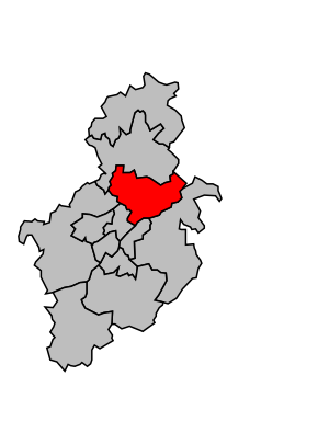 Kanton na mapě arrondissementu Blois