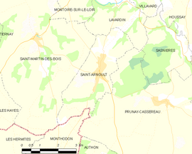 Mapa obce Saint-Arnoult