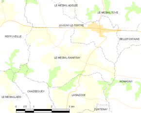 Poziția localității Le Mesnil-Rainfray