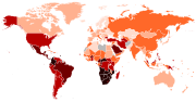 Miniatura para Lista de países por igualdade de riqueza