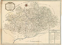 Mapa do bispado de Lugo de Tomás López, 1768.