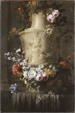 Marmorvase mit Blumengirlande, Öl auf Leinwand, 115 x 77 cm, Schwedisches Nationalmuseum, Stockholm