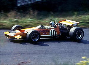 Брюс Макларен и M7С на Гран-при Германии 1969 года