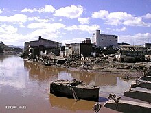 Part of the massive damage caused by Hurricane Mitch in Tegucigalpa, 1998 Mitch-Tegucigalpa Damage.JPG