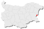 Locaţia pe harta Bulgariei