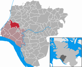 Poziția comunei Neuendorf-Sachsenbande pe harta districtului Steinburg