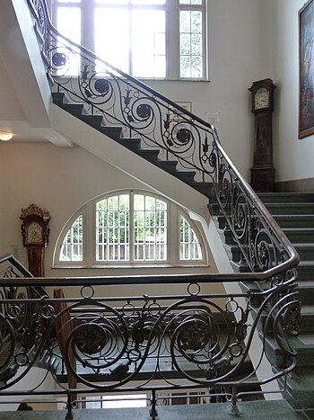 English: Roentgen-Museum in Neuwied, staircase