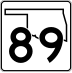 State Highway 89 marker