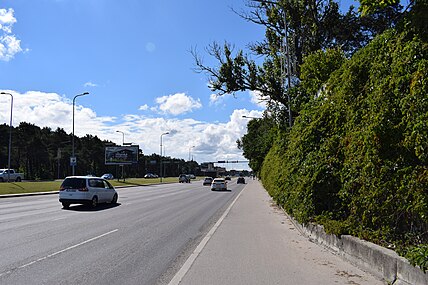 Пярнуское шоссе в микрорайоне Ярве