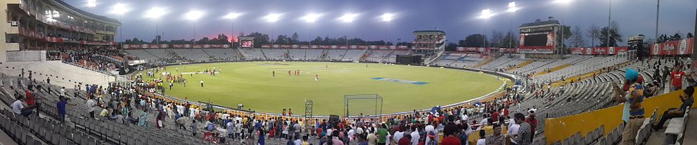 A panorama of the stadium.