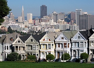 The “Painted Ladies” of Alamo Square in San Francisco