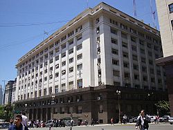 בניין ארמון האוצר, מטה משרד הכלכלה בבואנוס איירס