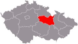 Localização de Pardubice na República Checa