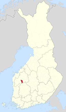 Kaart met de locatie van Peräseinäjoki