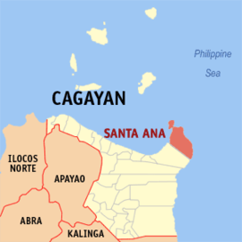 Santa Ana na Cagayan Coordenadas : 18°27'32"N, 122°8'31"E