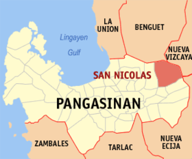 Mapa a pakabirukan ti San Nicolas