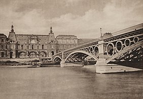 Le pont des Saints-Pères (photographie d'Hippolyte-Auguste Collard, 1883).