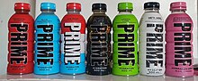 Various flavors of Prime Hydration