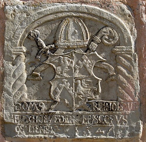 Coat of arms of Reinhold von Buxhoeveden in Koluvere Episcopal Castle.