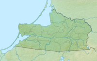 Mappa dell' Oblast' di Kaliningrad (Russia europea)