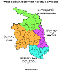 Revenue divisions map of West Godavari district.png