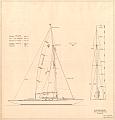 Technische Zeichnung des Bootes.