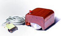 The first prototype of a computer mouse, as designed by Bill English from Engelbart's sketches.