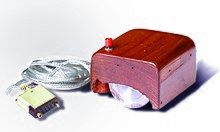 The first prototype of a computer mouse, as designed by Bill English from Engelbart's sketches SRI Computer Mouse.jpg