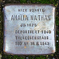 Stolperstein für Amalie Nathan (Ottostraße 36)