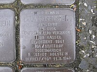 der Stolperstein für Ella Rosenstein