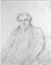 Ingres, Estudo para o Retrato de Monsieur Bertin, 1832. Musée du Louvre, Paris