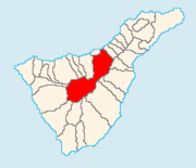 Localização de La Orotava em Tenerife