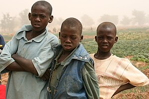 English: Children near Tahoua, Niger, Africa.