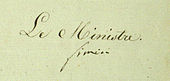 signature de Joseph Jérôme Siméon