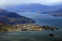 Verbania pictured from the summit of Mottarone