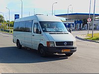 Автобус Volkswagen LT35 маршруту №9а на вулиці Птахіна