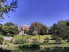 Vue du Jardin des Poètes de Béziers.