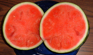 Seedless watermelon Purchased Feb.