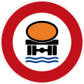 No vehicles carrying hazardous goods