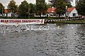 The women at the start of the swimming.