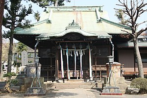 駒留八幡神社の拝殿
