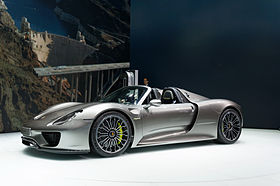 Image de la Porsche 918 Spyder au salon de l'automobile de Francfort 2013