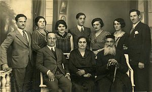 루마니아 갈라치에 있는 유대인 가족의 전쟁 기간 동안