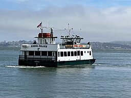 Angel Island-Tiburon Ferry departing from Tiburon