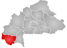 Položaj regije u Burkini Faso