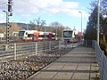 Kreuzung zweier Ringzüge im Bahn­hof Aldingen