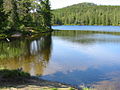 Järvi Bymarka-retkeilyalueella.