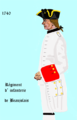 uniforme du régiment de Beaujolais de 1740 à 1749