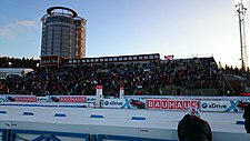 Östersundský stadion s věží Arctura v roce 2014