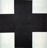 Czarny krzyż, ok. 1920-23, olej na płótnie, Muzeum Rosyjskie, Sankt Petersburg
